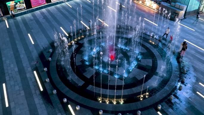 商业广场音乐喷泉