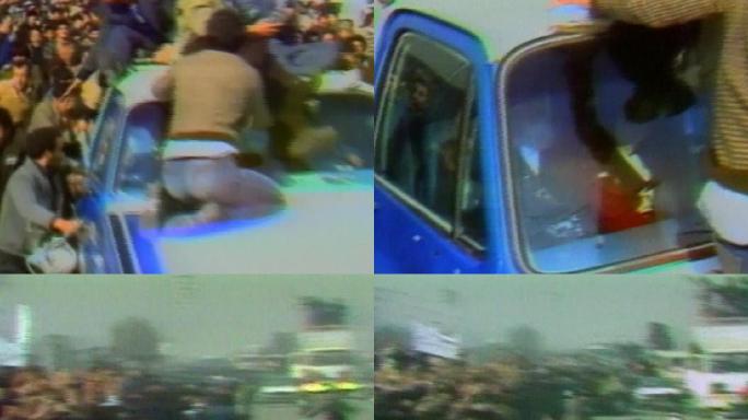 1979年霍梅尼回到伊朗接待影像