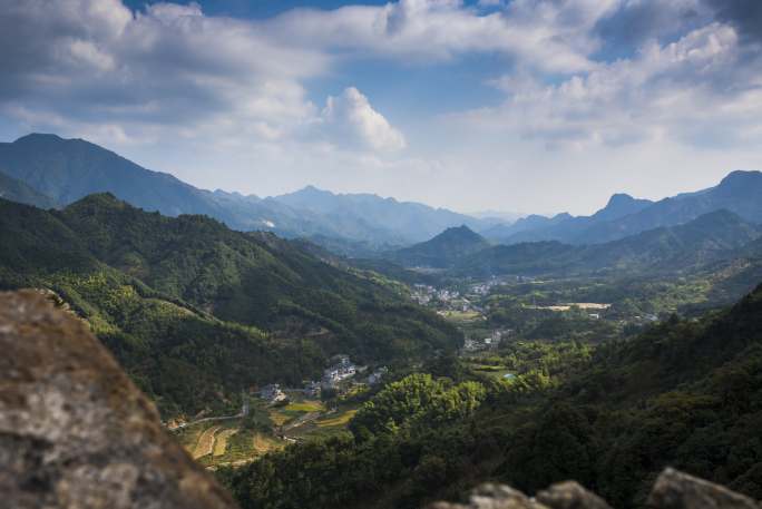 浙江安徽县城乡村延时