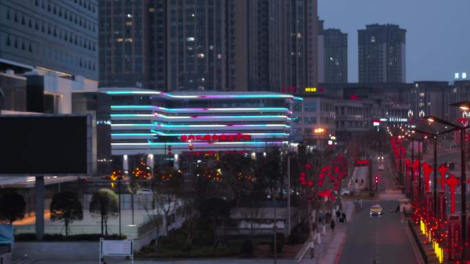 「原创」4k夜景新年春节节日氛围素材