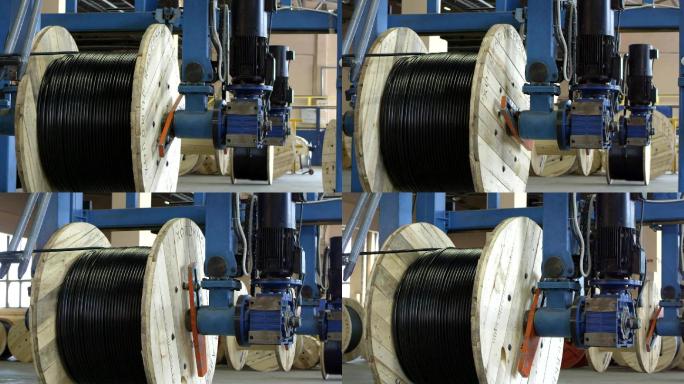 生产电缆的工厂企业厂房工程机械光缆