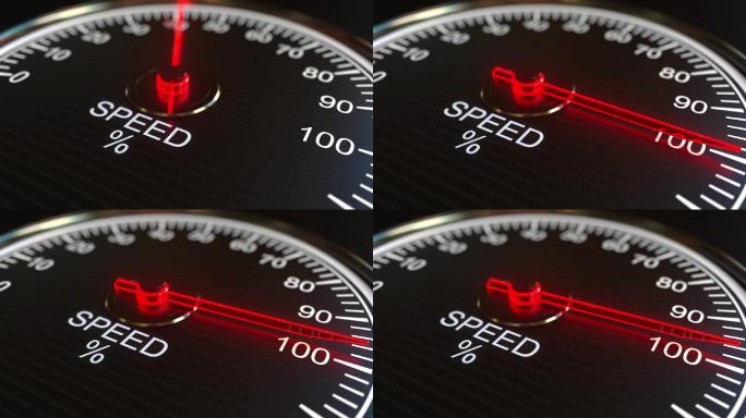 连接速度表或指示器