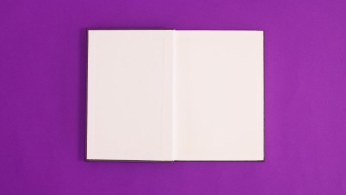 紫色复古精装书