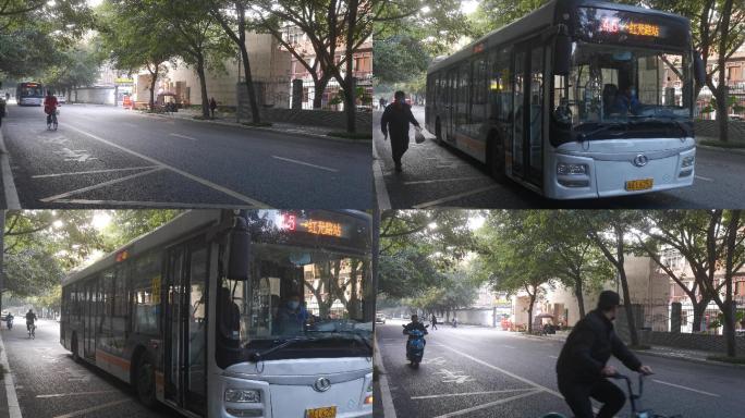 【4K】公交车/城市交通/公共交通