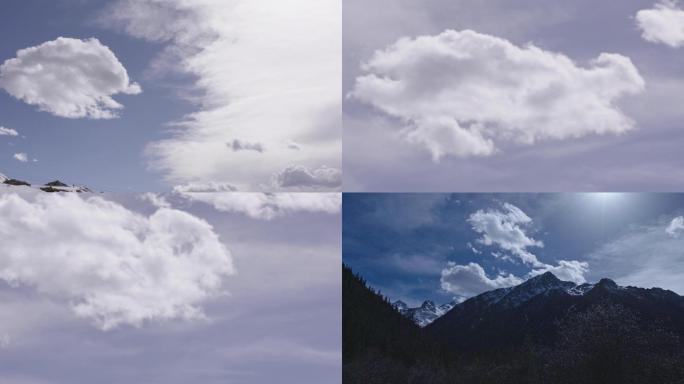 延时、雅克夏雪山、雪山、雪景、四川黑水