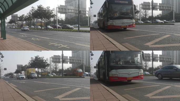 【4K】公交车/城市交通/公共交通