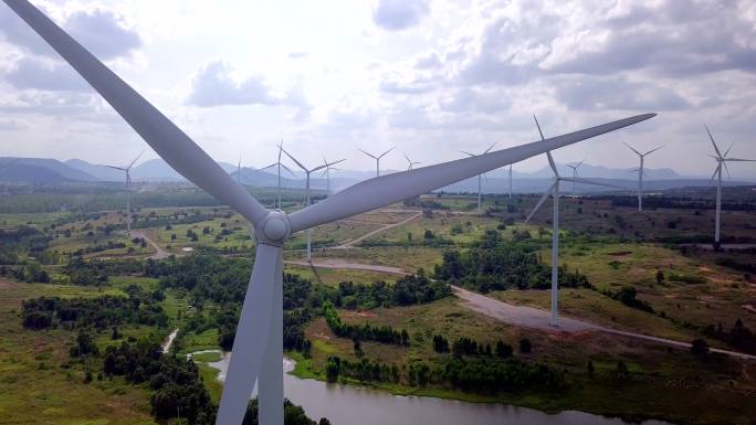 风力发电场风力发电清洁能源可持续发展