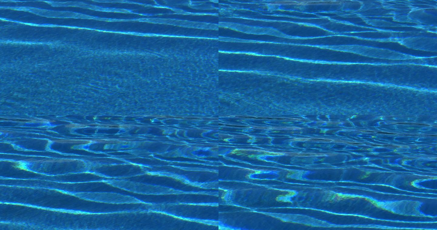 室外游泳池的蓝色水