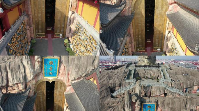 4K原素材-航拍上海东林寺