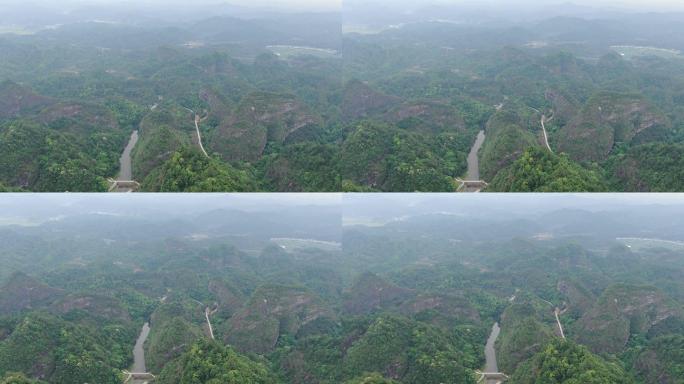 航拍湖南怀化万佛山4A景区