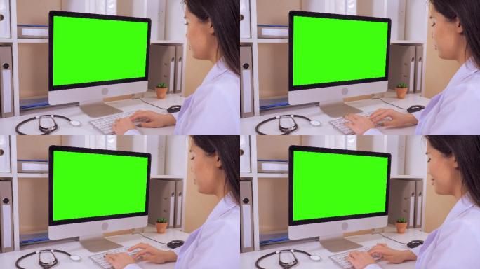 绿色屏幕的电脑抠像后期合成