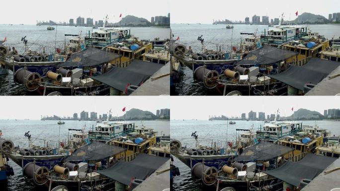 深圳蛇口港渔民渔船码头