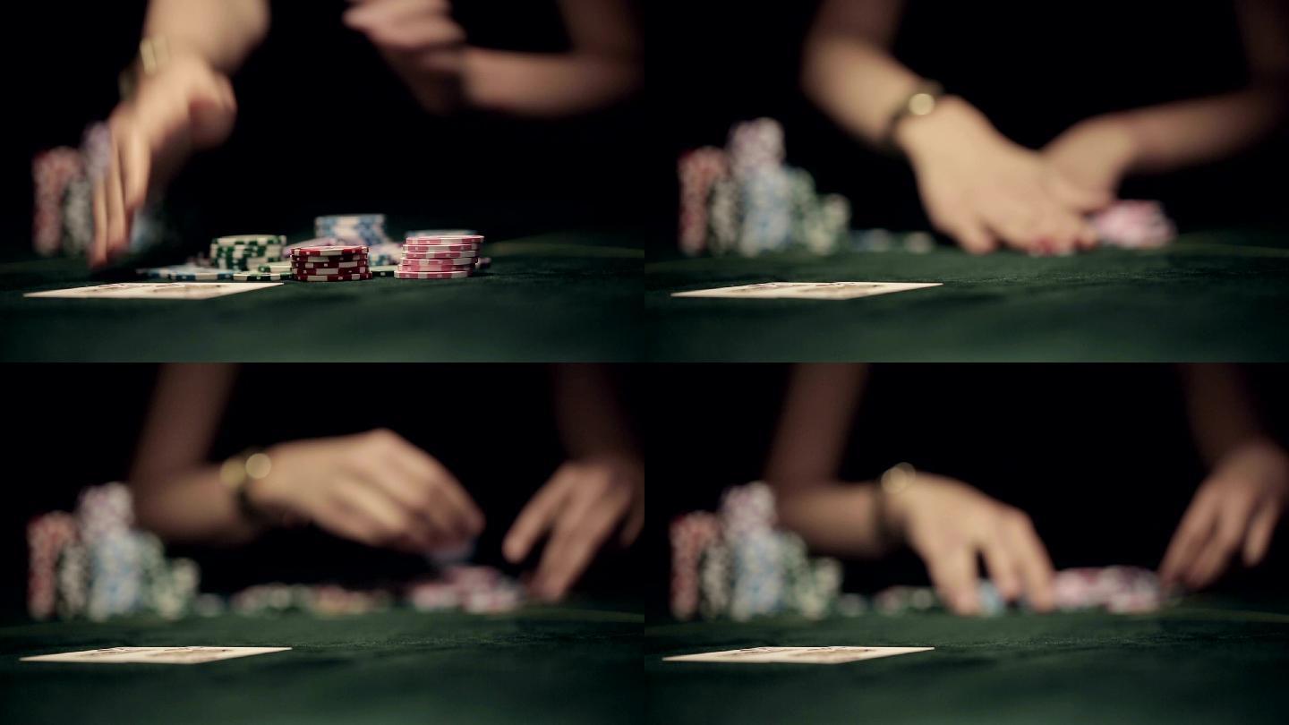 扑克玩家赌博赌注赌神