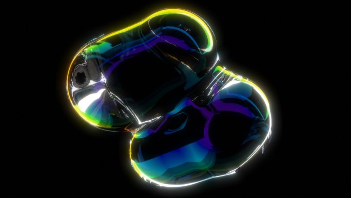 彩虹泡泡泡沫动画特效气泡抠像透明通道唯美