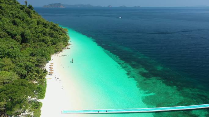 美丽的热带海滩三亚厦门青岛风景海南海岛