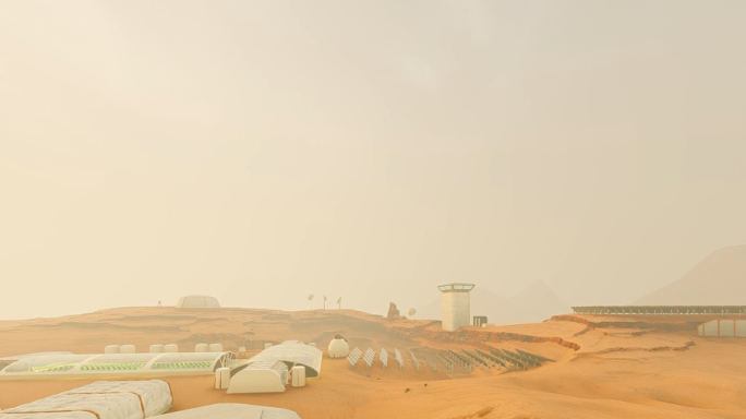 火星基地三维动画