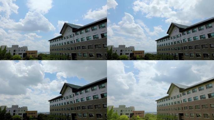 韩国HONAM大学校内4k云彩流动延时