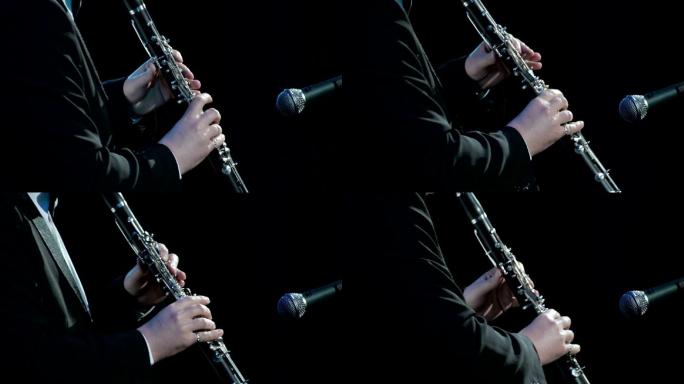 单簧管演奏单簧管演奏空镜头空境通用素材视
