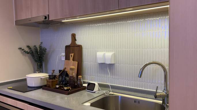 单身公寓商品房样板间现代化厨房