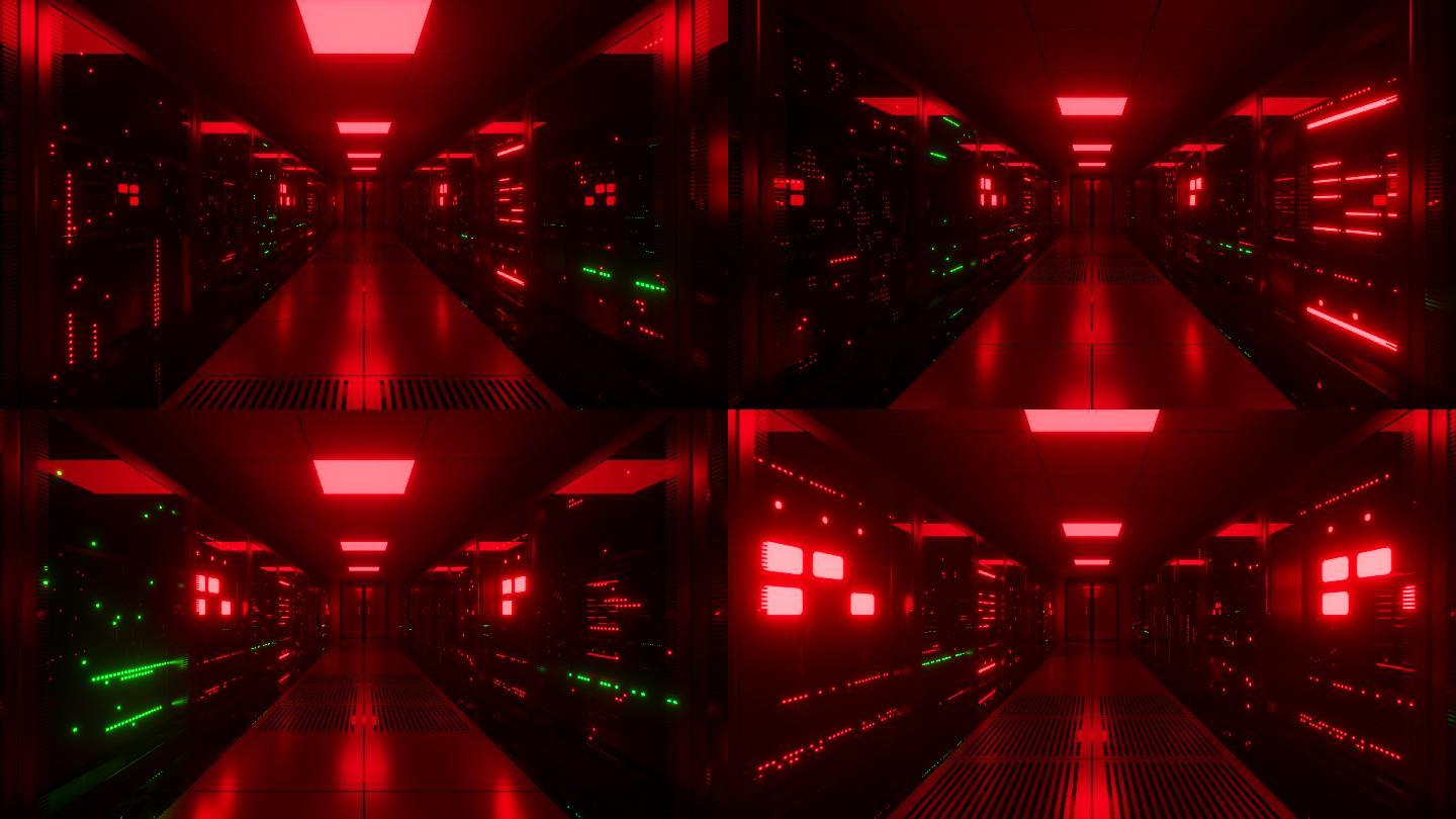 红色大数据主机房红色地下室主机房