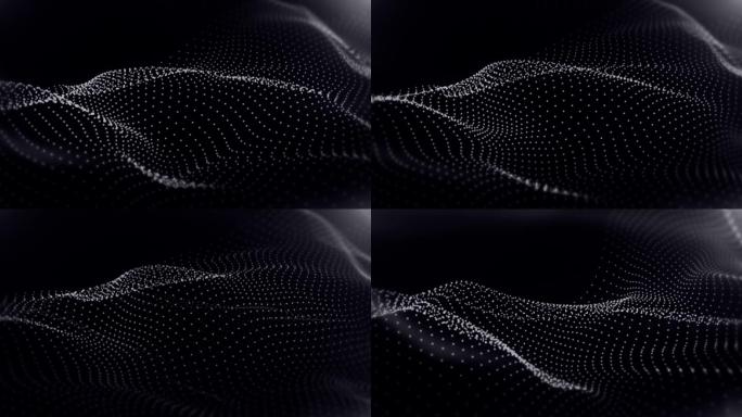 点状抽象背景动画视频素材动态纹理抽象概念