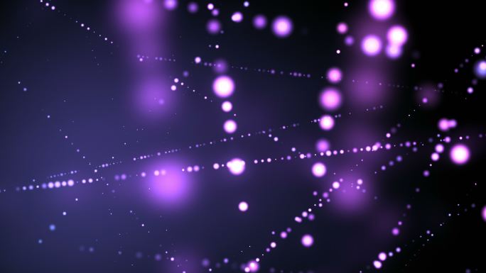 紫光连接粒子动感光效波纹粒子唯美梦幻