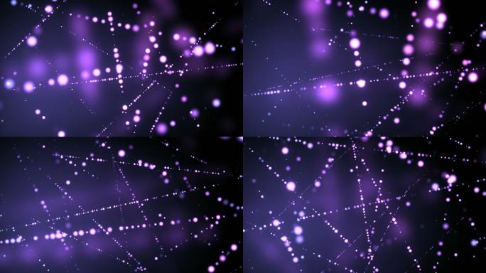 紫光连接粒子动感光效波纹粒子唯美梦幻