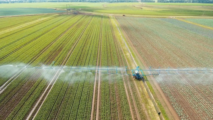 农田灌溉系统现代科技浇水室外平原滴灌喷灌