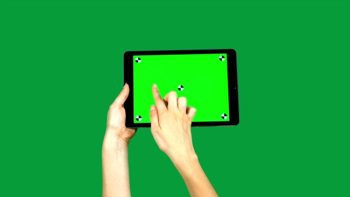 平板电脑手势绿屏抠像绿幕点击