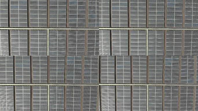 太阳能发电厂鸟瞰图