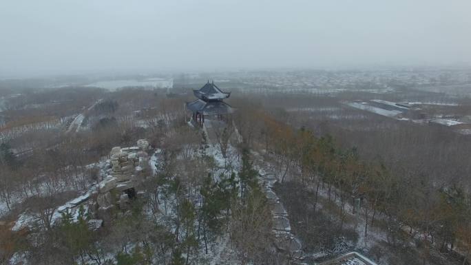 桓台 红莲湖雪景