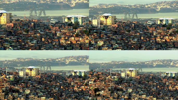 里约热内卢贫民窟航拍里约热内卢贫民窟巴西