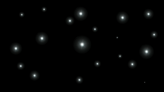 白色星空星星光点粒子闪烁