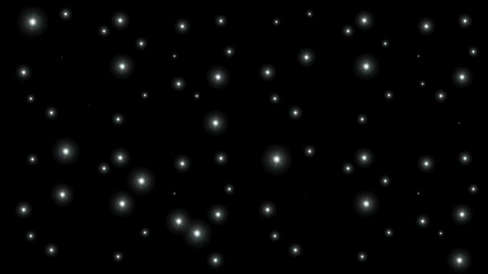 白色星空星星光点粒子闪烁