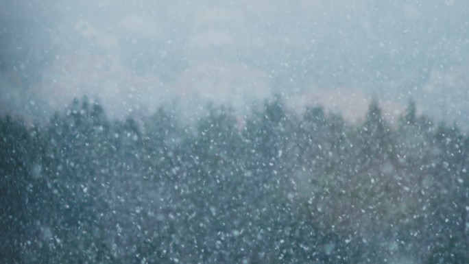 大雪飘落气候风景冰岛天空湖泊鸟瞰