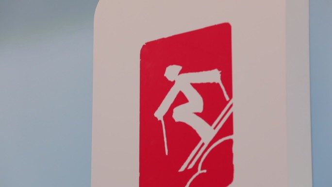 国家速滑馆 内景 比赛项目图标特写