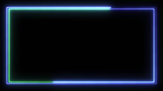 霓虹辉光无缝艺术背景抽象运动屏幕4k