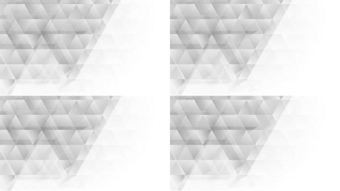 灰白色科技多边形三角形视频动画