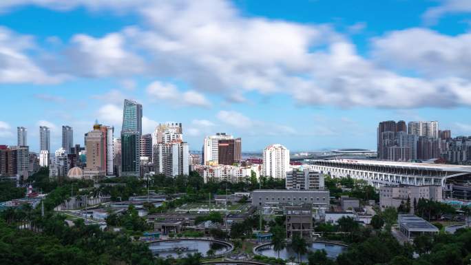 珠海拱北天际线与城轨站延时4K