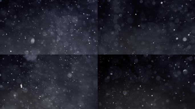 抽象粒子波克夜晚唯美冬季冬天LED大屏
