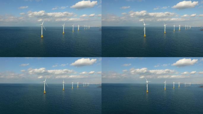 韩国济州岛海上风力涡轮机