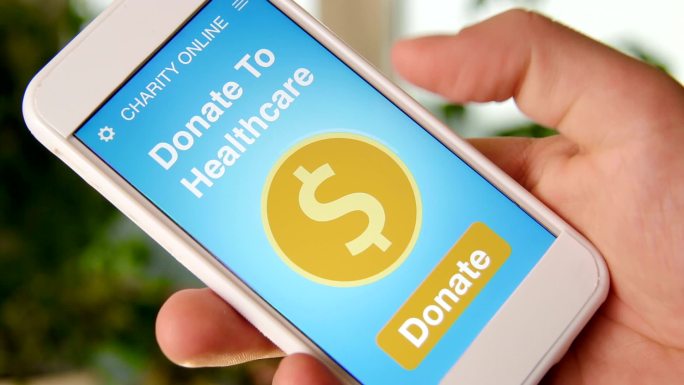 使用慈善应用程序在线捐款