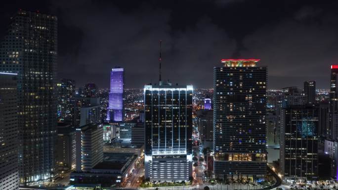 迈阿密市中心夜景酒店
