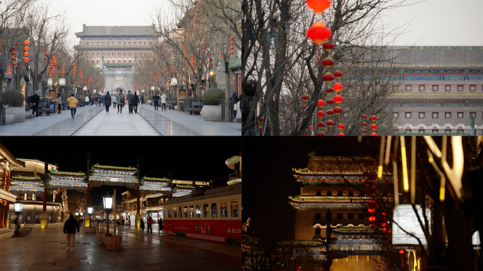 【4K】北京前门大街步行街-升格空镜