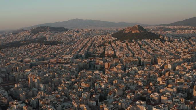 希腊雅典地标航拍素材空镜镜头