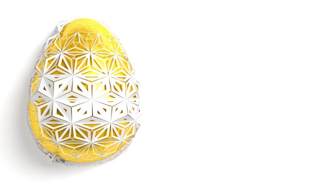 金色鸡蛋的表面盲盒礼盒砸金蛋幸运蛋壳