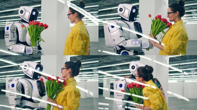 友好的机器人AI智能人工智能科技感
