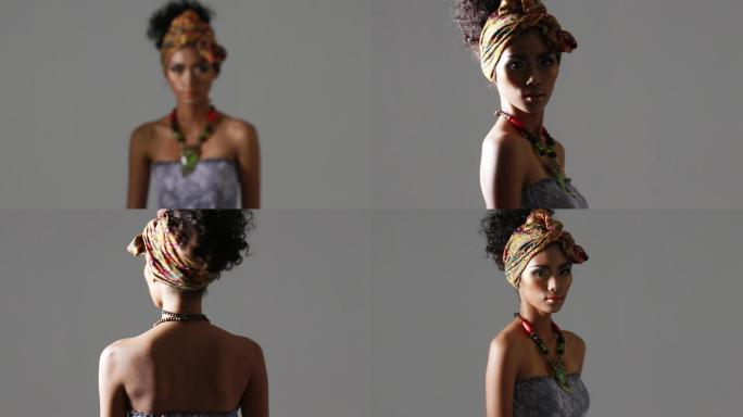非洲时尚模特