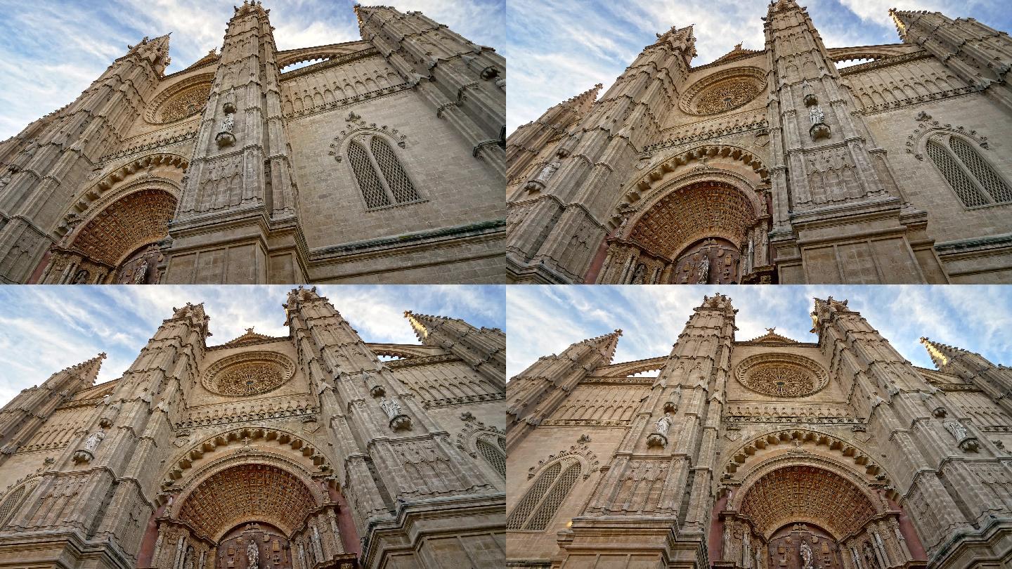 西班牙马略卡岛帕尔马的帕尔马大教堂