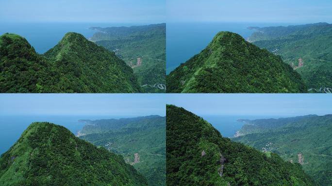 山区和海景山峰山林山路峰回路转